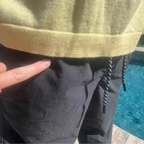 Raffi Linen Blend Light Yellow Polo Shirt Large - Picture 13 of 16